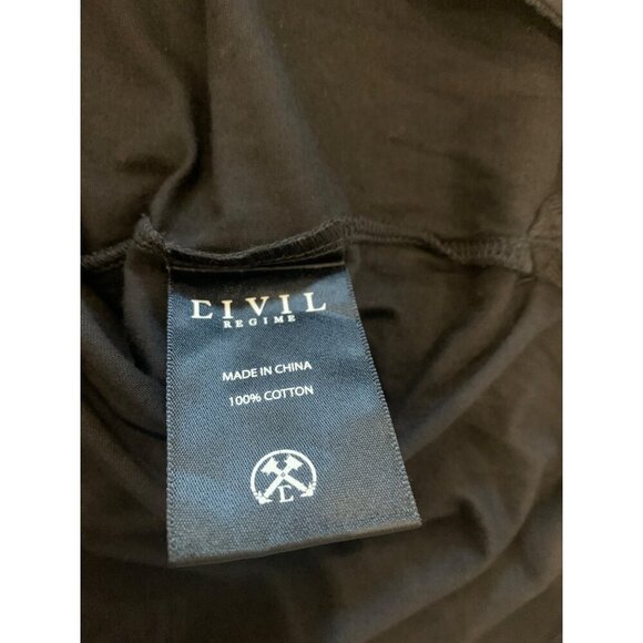 CIVIL REGIME LONG SLEEVE SHIRT, BLACK COLOUR SIZE XL - Picture 9 of 14